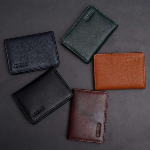 Zays Premium Eco-Friendly Leather Magnetic Card Holder Mini Wallet (CW109-Black) - Image 6