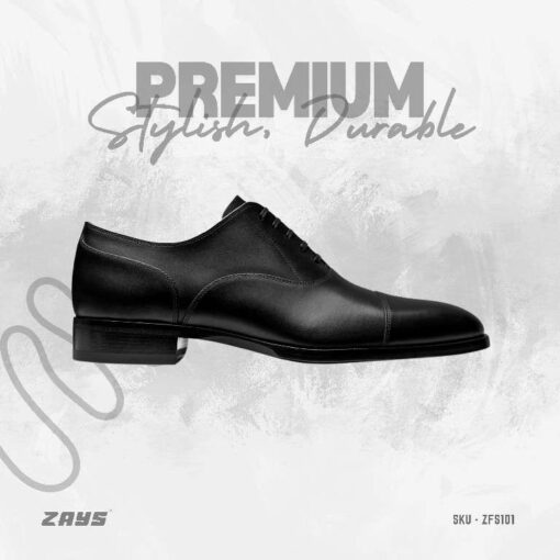Zays Handcrafted Premium Leather Oxford Styles Formal Shoes for Men (ZFS101) - Image 1