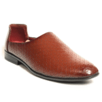 Zays Leather Premium Half Shoe For Men (Brown) - SF93 - Image 5