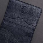 Zays Premium Eco-Friendly Leather Magnetic Card Holder Mini Wallet - Image 9