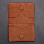 Zays Premium Eco-Friendly Leather Magnetic Card Holder Mini Wallet - Image 30