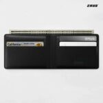 Zays Handcrafted Premium Leather Bifold Short Wallet - Image 9