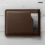 Zays Handcrafted Premium Leather Bifold Short Wallet - Image 6