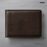 Zays Handcrafted Premium Leather Bifold Short Wallet - Image 4