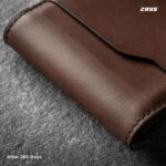 Zays Handcrafted Premium Leather Bifold Short Wallet - Image 13